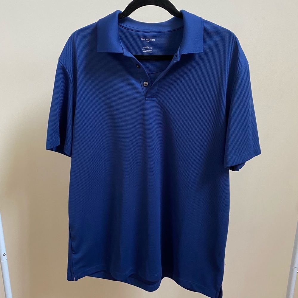 Van Heusen ribbed golf polo